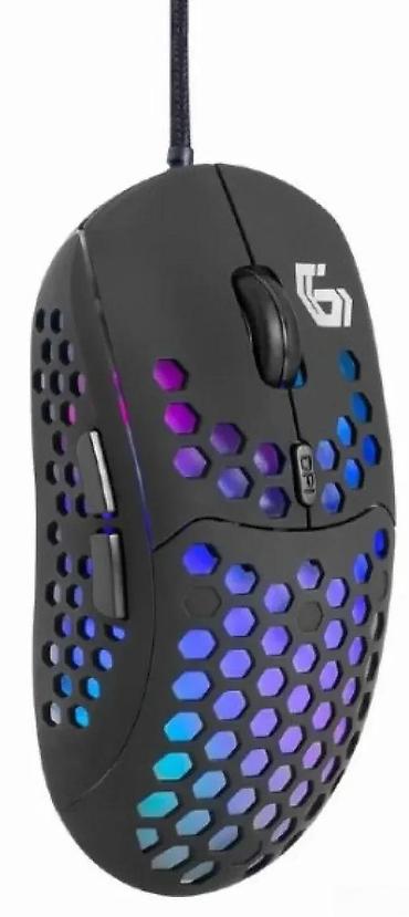 ps bogatic: Gejming miš sa RGB osvetljenjem i saćastim dizajnom - Ultra-lagan — 3