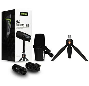 акустические системы focal с микрофоном: Студийный микрофон Shure MV7 PRO podcast kit разработанный специально