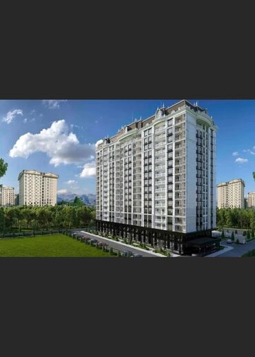 квартиры в районе бишкек парк: 1 комната, 33 м², Элитка, 16 этаж, ПСО (под самоотделку)