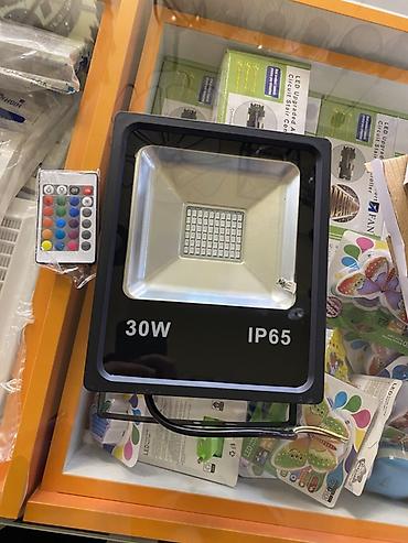 подсветка для комнаты с пультом: Светодиодный прожектор с пультом ДУ - Мощность: 30 Вт (маркировка 30W — 1
