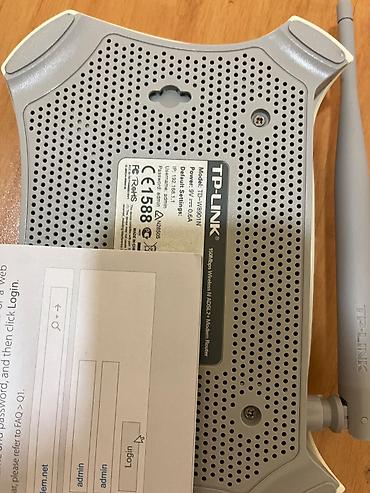 Modemlər və şəbəkə avadanlıqları: 3 eded modem, ishlek veziyetdediler, 2 eded adapter ustunde verilecek — 2
