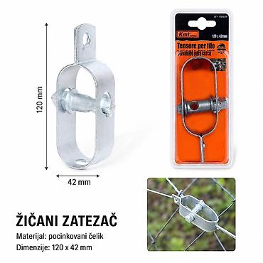 KMT Metalni izvlakač žice 2385727 Opis: - Žičani zatezač za ogradne i