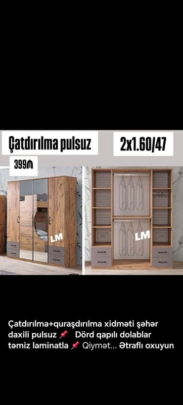 Dolablar: Yeni, Düz dolab, Dolab-asılqan — 5