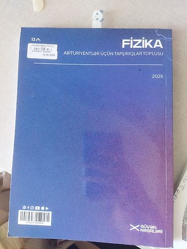 Книги и журналы: Fizika güvən 1 ci hissə 2025 ci il. Təzədir heç bir cırığı yoxdur — 2