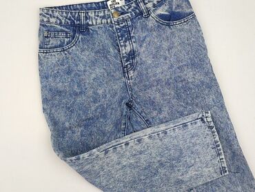 patchworkowe jeansy: Jeansy damskie, rozmiar XL