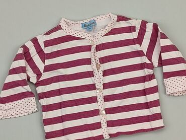 koszula różowa w paski: Bluzka, 0-3 m, stan - Dobry