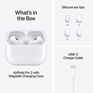 type c usb qiymeti: AİRPODS PRO2.Orginalla birə-bir QISA MÜDDƏTLİ ENDİRİM‼️60AZN❌45AZN💵