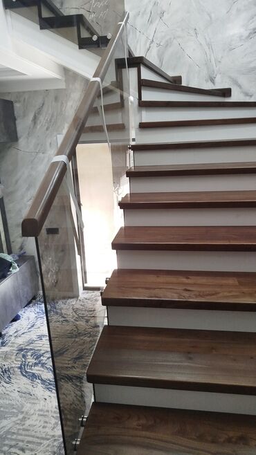 Бетонные лестницы: Бетонная лестница Для дома, Форма лестницы: Прямая, Стиль: Лофт — 6