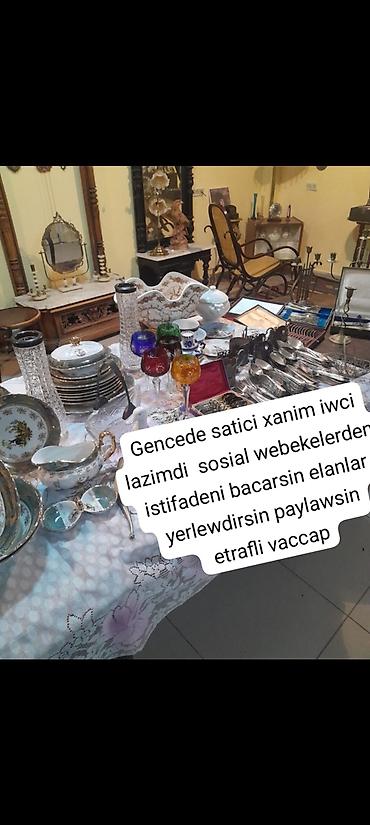 satici kassir: Satış meneceri tələb olunur, 18-29 yaş, Təcrübəsiz, Gündəlik ödəniş — 1