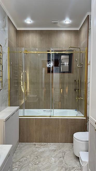 Душевые перегородки и ограждения: Душ тосмолорун даярдалган поддонго ылайыктап,сапатуу кылып жазап — 4