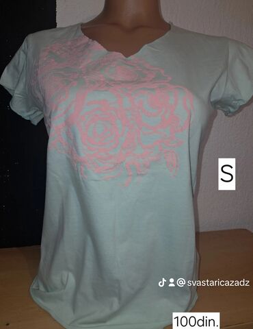 Majice kratkih rukava: Ženske majice – više modela - Model 1 (S): bela gornja zona, ispod — 14