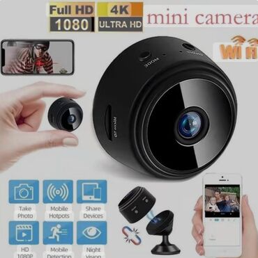 Videomüşahidə: Mini Kamera 9x wifi yaddaş kartı destekleyir