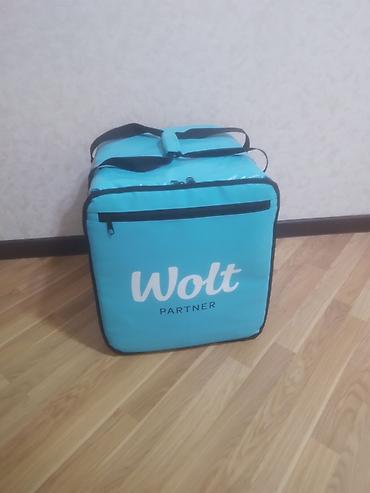 Wolt Partner termal çatdırılma çantası - Rəng: açıq mavi (Wolt