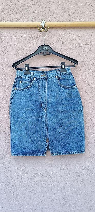 Suknje: Džins suknja, classic blue wash, ravnog kroja do iznad kolena. - — 4
