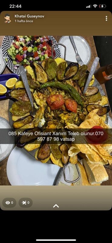 Bal: Göyərti, tərəvəz və ləziz qızardılmış qarnir ilə zəngin, böyük bir