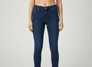 dżinsy rurki damskie allegro: H&M, Jeansy damskie, rozmiar S