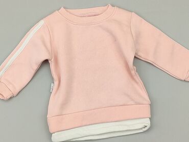 bluzki różowe: Sweatshirt, 9-12 months, condition - Very good