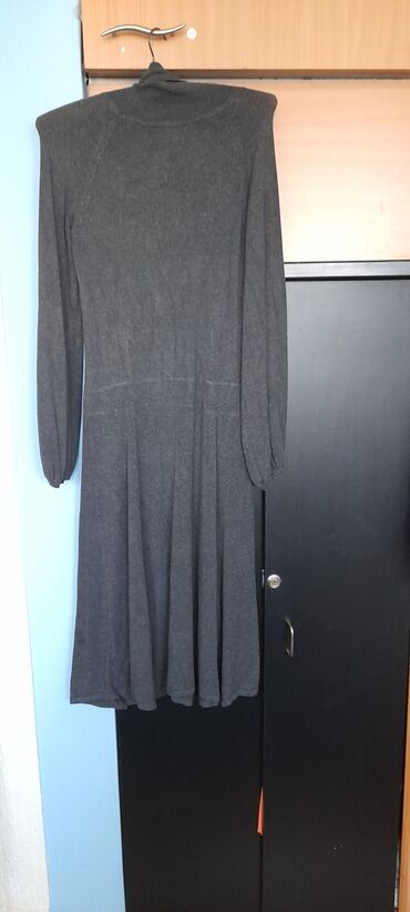 haljine vuna: Zara M (EU 38), bоја - Siva, Drugi stil, Dugih rukava
