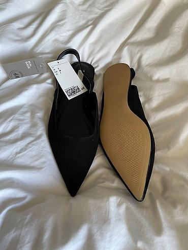 слипоны hm: Босоножки, 38, H&M, Новый, цвет - Черный, Самовывоз — 2