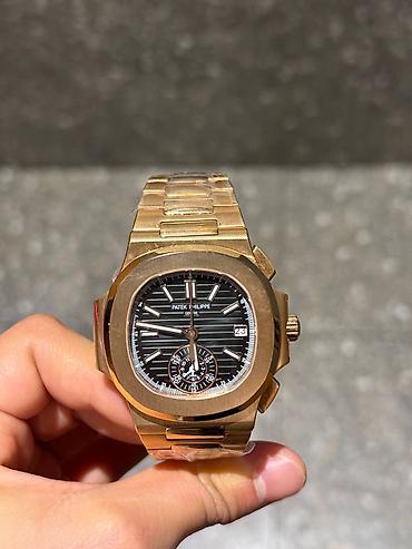 patek: Patek Philippe Nautilus Chronograph 5980/1R-001. • Часы 1:1 (не — 4