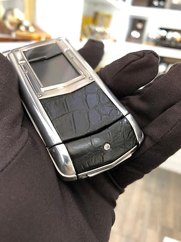 işdənmiş telefonlar: Vertu Ayxta Silver Ceramika Telefon Ideal veziyyetdedi. Barter Var — 9