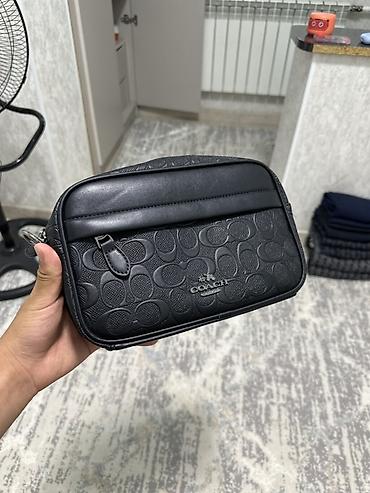 коуч барсетка: Барсетка, Coach, Материал: Натуральная кожа, Застежка на молнии, Новый — 2