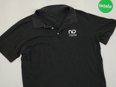Koszule: Podkoszulka, XL (EU 42), stan - Bardzo dobry, wzór - Print, kolor - Czarny