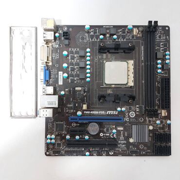 Ana platalar: Ana Platası MSI Ana Plata "DDR3 MSİ FM2-A55-P33+AMD A8 5500+Kuler+16GB Ram+128GB SSD", İşlənmiş — 5