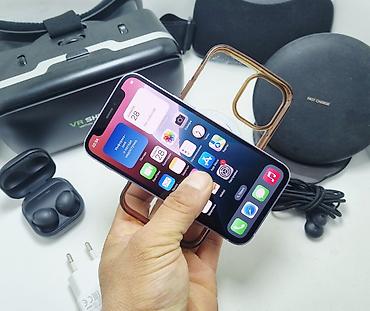 Apple iPhone: IPhone 12 mini, Б/у, 128 ГБ, Синий, Кабель, 91 % — 5