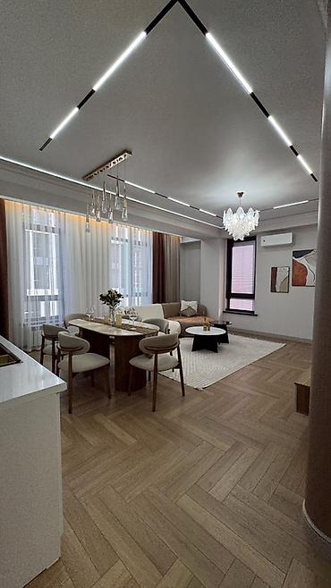 3 3: 3 комнаты, 80 м², Асанбай мкр Элитка, 10 этаж, Дизайнерский ремонт — 1