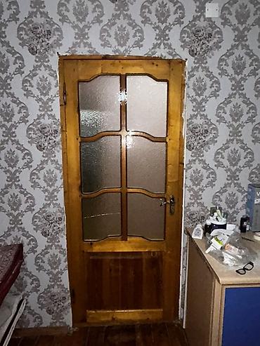 fasad boyaları qiymətləri: Taxta iç otaq qapıları – şüşəli model - Material: təbii ağac (şam — 6
