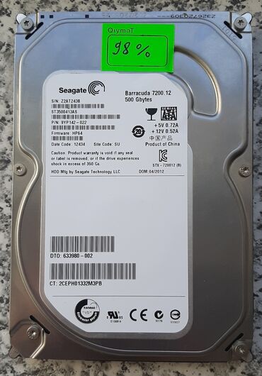 bbs disk satilir: Personal kompüter üçün HDD - sərt disk - hard disk 500GB 98% HDD -