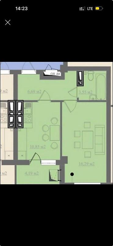 Продажа квартир: 1 комната, 42 м², Элитка, 6 этаж, Евроремонт — 1
