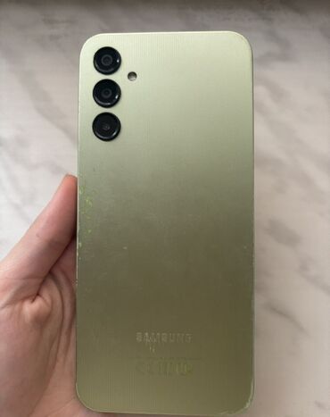 Техника для кухни: Samsung Galaxy A14, цвет - Зеленый, Отпечаток пальца