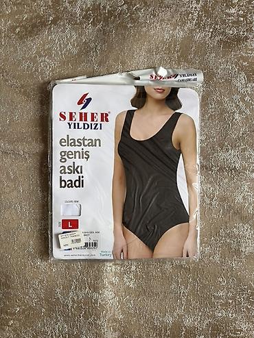 stringer alt geyimi: SEHER YILDIZI elastan geniş body, ağ rengde, yeni - Model: Elastan — 1