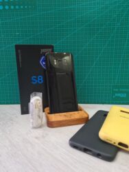 телфон б у: Samsung Galaxy S8, Б/у, 64 ГБ, цвет - Черный, 2 SIM