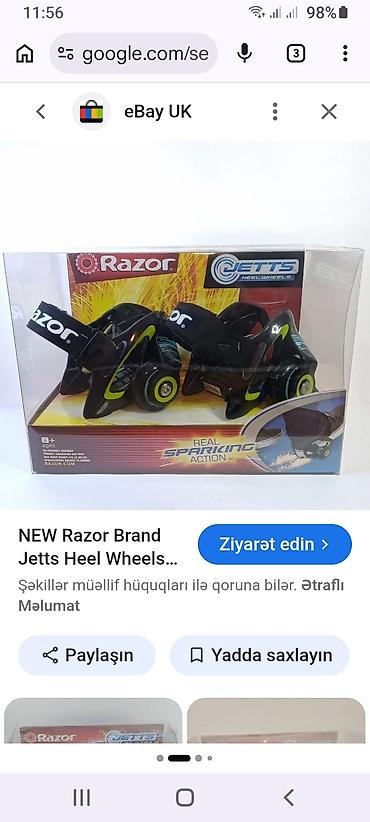 Roliklər: Amerikanın məşhur "Razor" brendinə məxsus Jetts Heel Wheels (daban — 4
