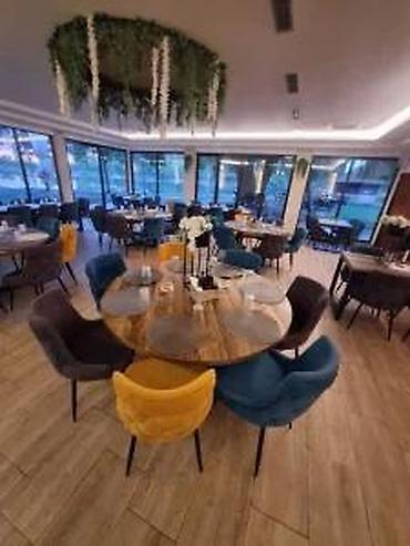 stilska sofa: VELIKI OKRUGLI STOLOVI ZA RESTORANE RX665 | Izrada po meri Dezen ploče — 6