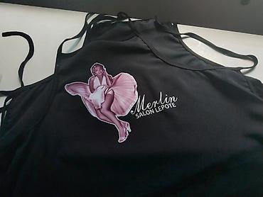 Kuhinjski tekstil: Kecelje personalizovane sa štampom po zelji. Kecelje u živim bojama — 12