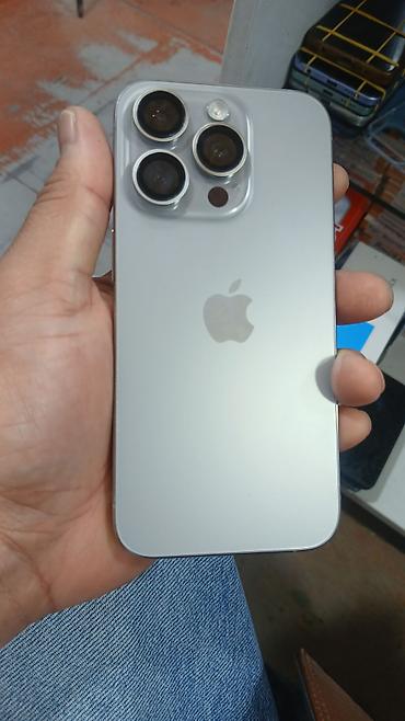 magsafe: IPhone 15 Pro, Б/у, 128 ГБ, Серебристый, Зарядное устройство, 87 % — 3