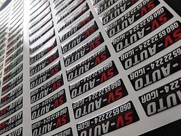 Reklamiranje, štampanje: Izrada REKLAMNIH STIKERA - po vašoj želji - 1187 📌 Opis: Izrada — 10