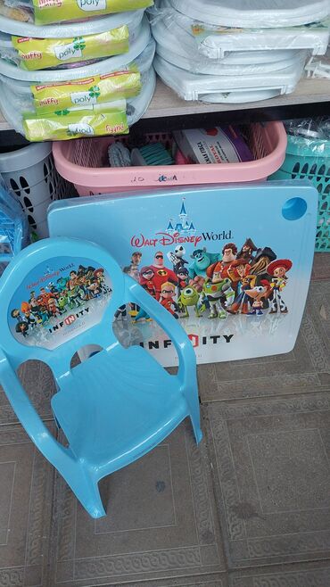 Yemək masaları, oturacaqları: Usaq ucun stol stul usaq ucun kreslo masa usaq ucun qabaq stolu — 10