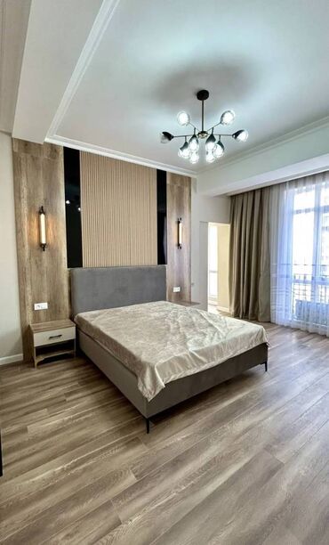 дизель кж аренда квартир: 3 бөлмө, 90 кв. м, Элитка, 5 кабат, Дизайнердик ремонт