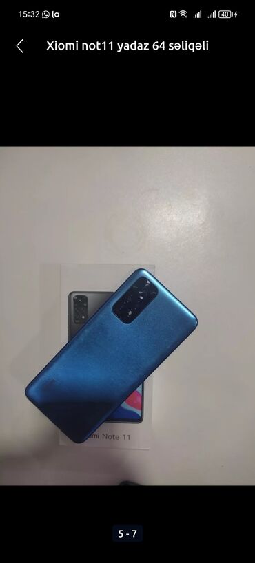 xiaomi датчик: Xiaomi Redmi Note 11, 64 ГБ, цвет - Синий, 
 Кнопочный, Отпечаток пальца, Две SIM карты