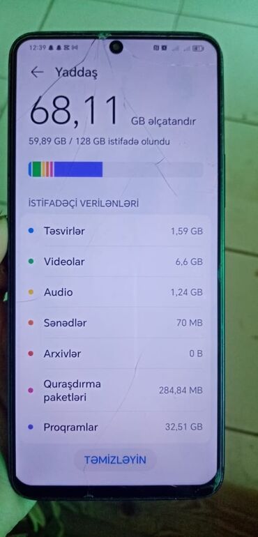 iphone 6 pulus: Honor 8X, 128 GB, rəng - Göy, Sensor, Barmaq izi