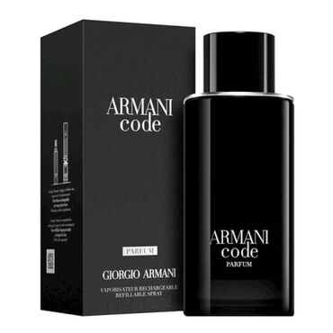 renata faberlic qiymeti: Giorgio Armani-nin qara rəngli "Armani Code" ətri. Bu ətir, təkrar
