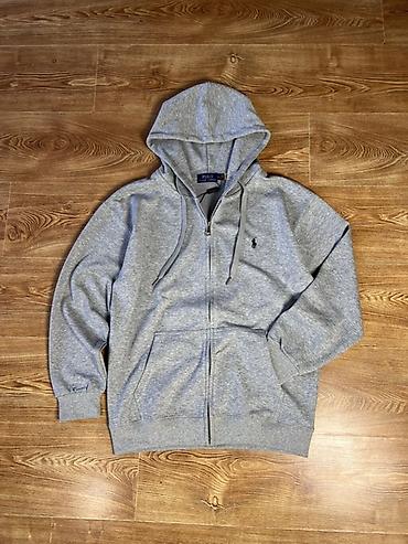 Мужская толстовка, M, Polo Ralph Lauren, Новый, цвет - Серый, Бесплатная доставка, Платная доставка, Самовывоз