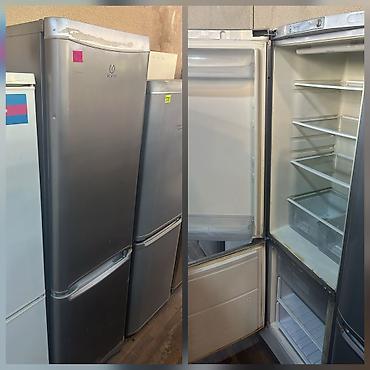 soyuducu satan: Indesit ikikameralı soyuducu - Rəng: gümüş (inox üslubunda) - Üst — 1