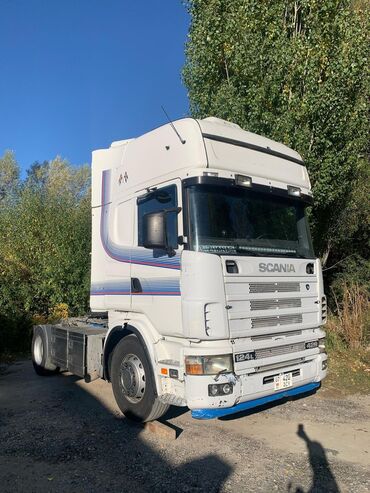 тигач вольва: Тягач, Scania, 2003 г., Тентованный