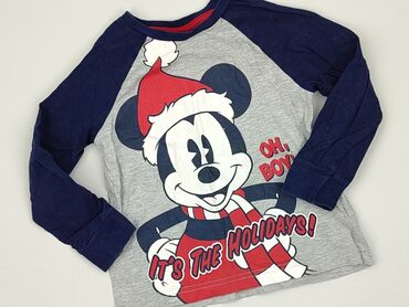 sweterek świąteczny 98: Bluza, Disney, 3-4 lat, 98-104 cm, stan - Dobry